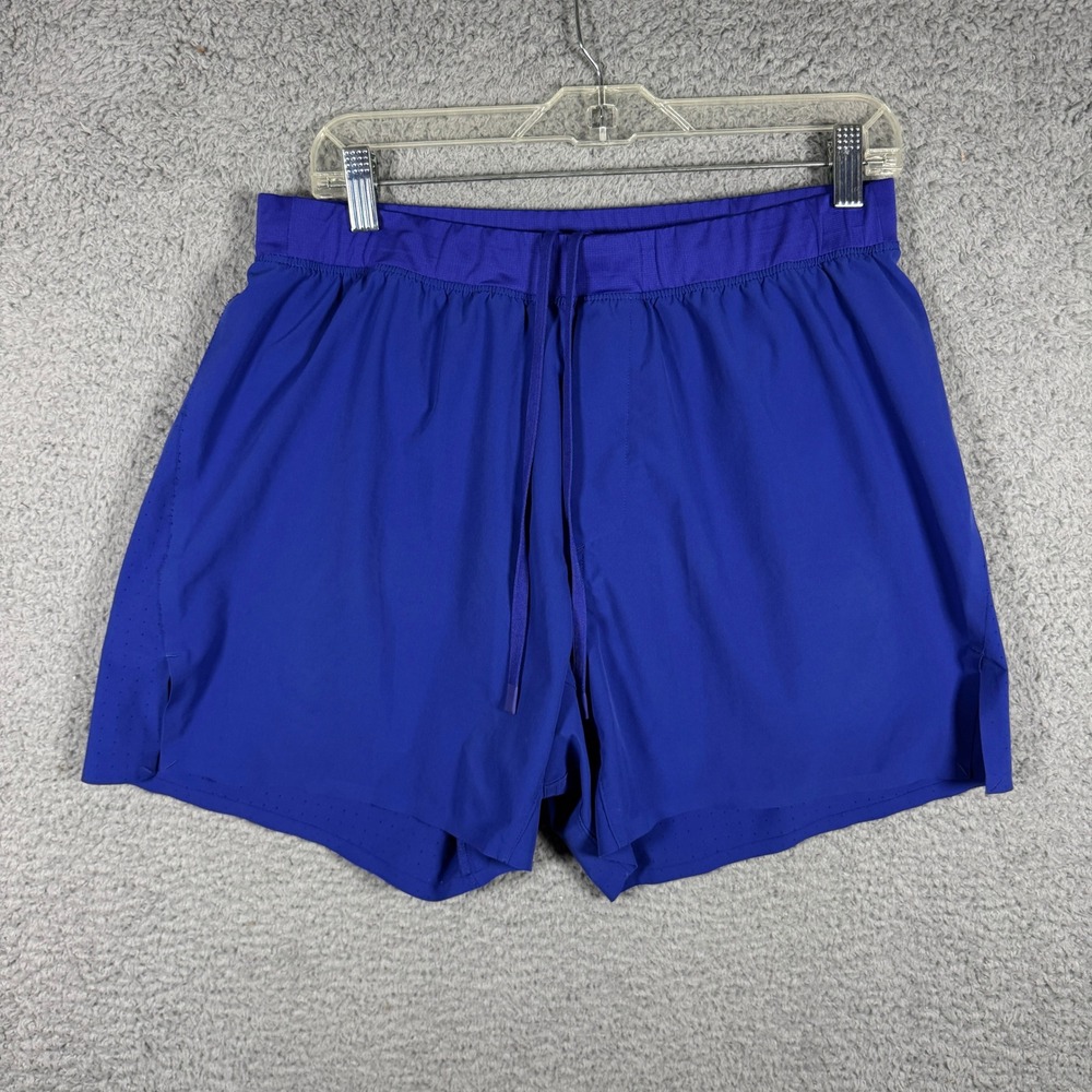 Ten Thousand Mens Distance Short Blue 5 Inch Inseam Lined Size Large Running